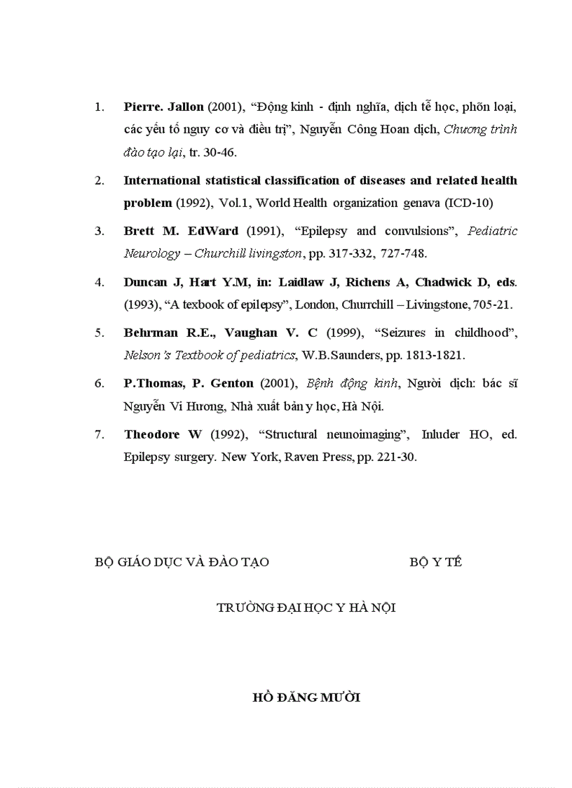 image for page Nghiên cứu đặc điểm lâm sàng điện não đồ hình ảnh học bệnh động kinh cơn lớn ở trẻ em tại khoa thần kinh bệnh viện bạch mai