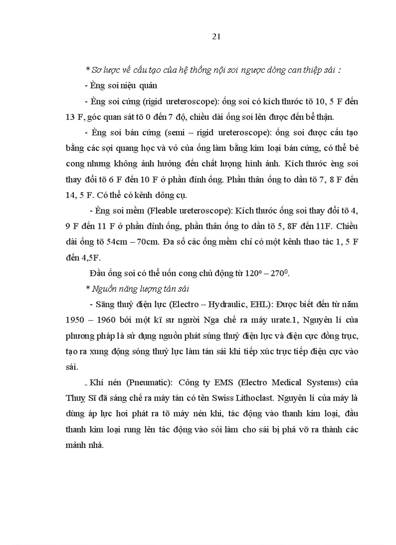 image for page Nghiên cứu điều trị sỏi niệu quản bằng phương pháp tán sỏi nội soi ngược dòng trên máy Lithoclast tại bệnh viện Thanh Nhàn