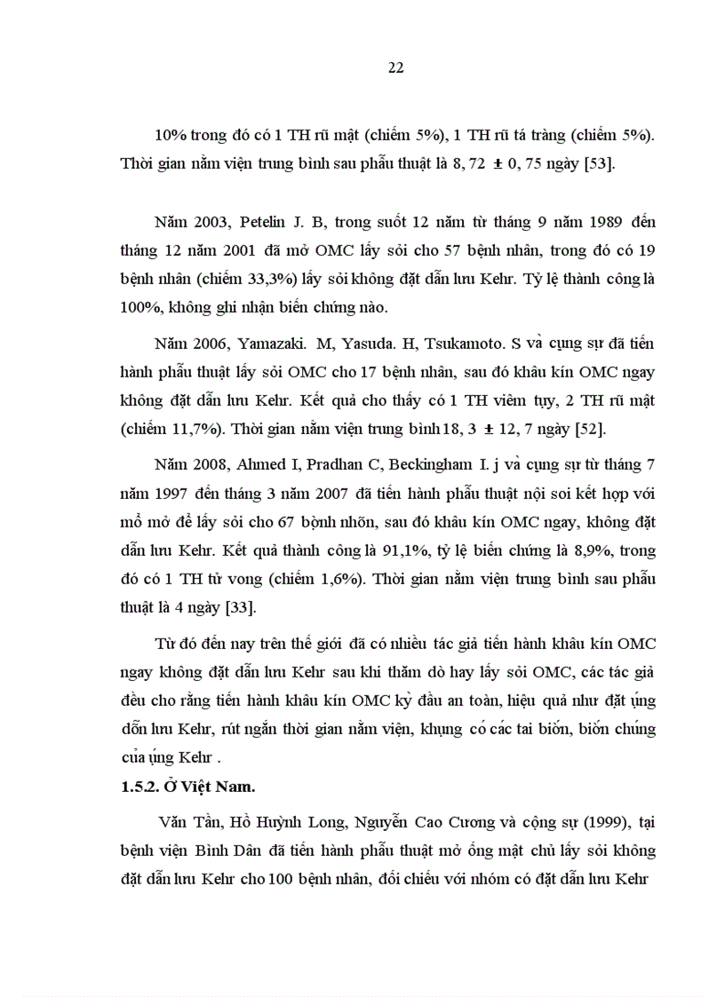 image for page Đánh giá kết quả của phương pháp phẫu thuật khâu kín ống mật chủ sau khi lấy sỏi để điều trị sỏi đường mật chính ngoài gan