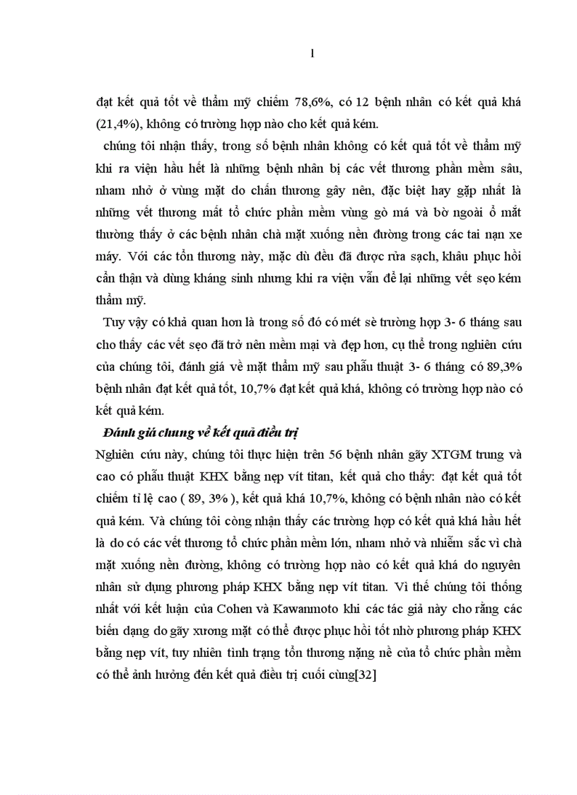 image for page Nghiên cứu các hình thái lâm sàng của chấn thương tầng giữa khối mặt và đánh giá kết quả xử trí với phương pháp KHX bằng nẹp vít