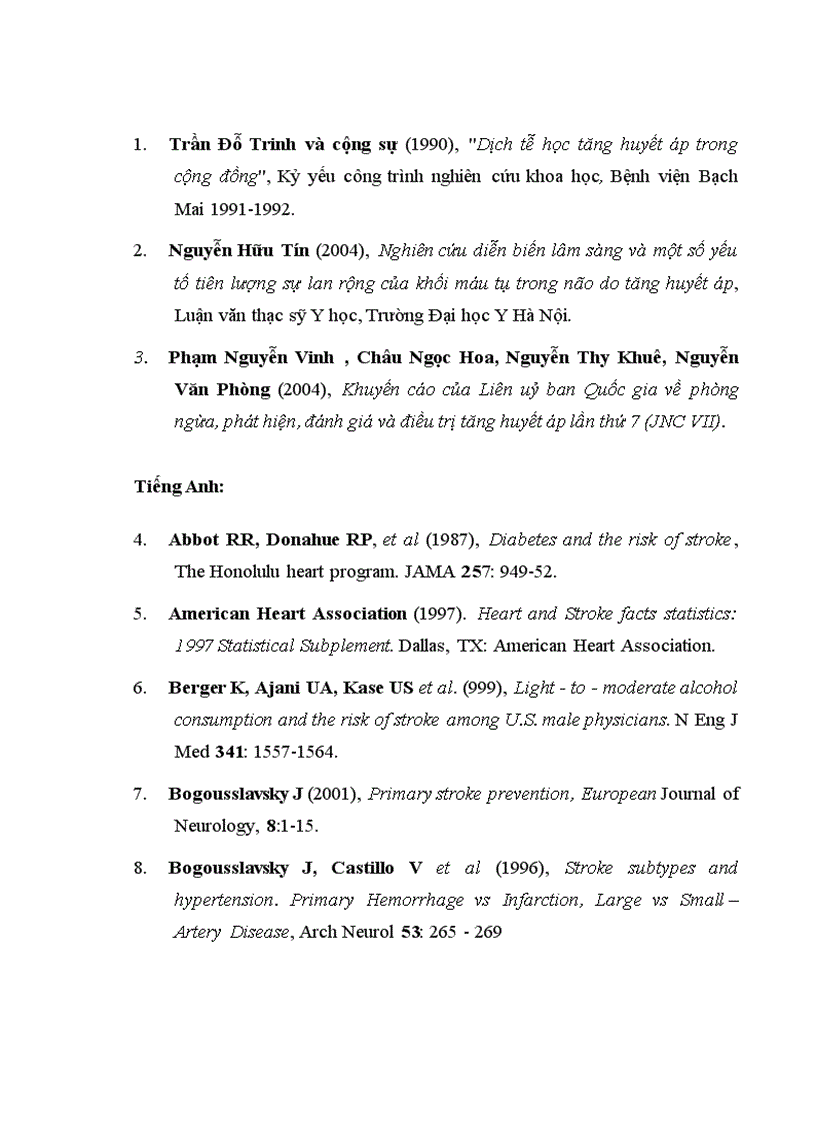 image for page Nghiên cứu một số đặc điểm dịch tễ và yếu tố nguy cơ của các bệnh nhân TBMMN tại bệnh viện đa khoa tỉnh Long An giai đoạn 2008 2010