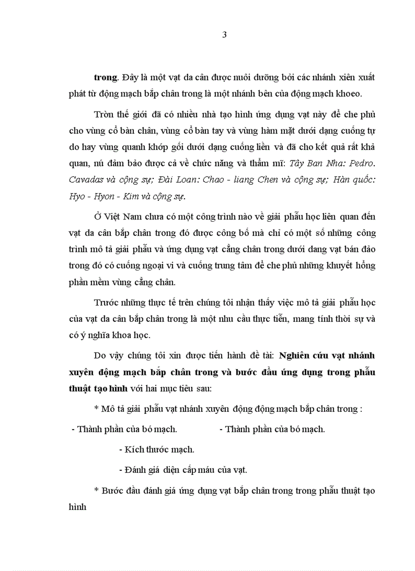 image for page Nghiên cứu vạt nhánh xuyên động mạch bắp chân trong và bước đầu ứng dụng trong phẫu thuật tạo hình