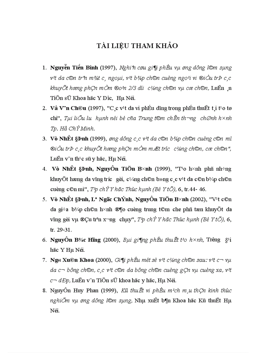 image for page Nghiên cứu vạt nhánh xuyên động mạch bắp chân trong và bước đầu ứng dụng trong phẫu thuật tạo hình