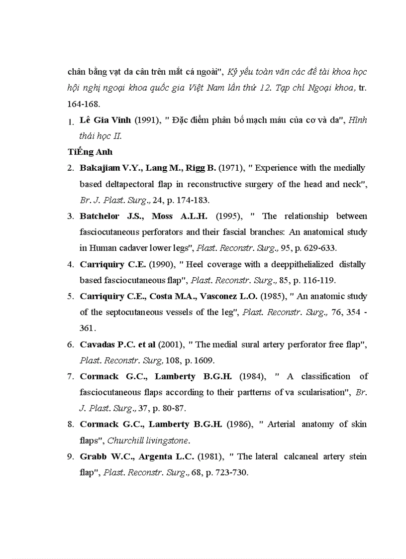 image for page Nghiên cứu vạt nhánh xuyên động mạch bắp chân trong và bước đầu ứng dụng trong phẫu thuật tạo hình