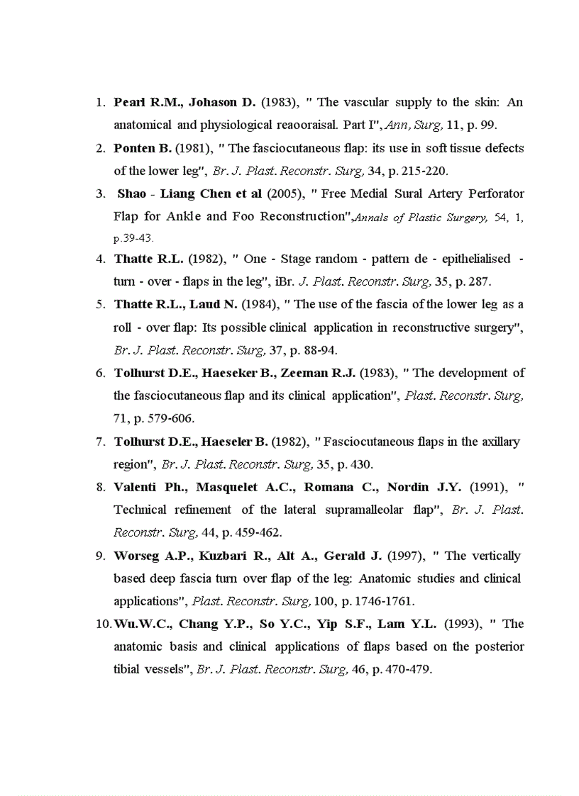 image for page Nghiên cứu vạt nhánh xuyên động mạch bắp chân trong và bước đầu ứng dụng trong phẫu thuật tạo hình
