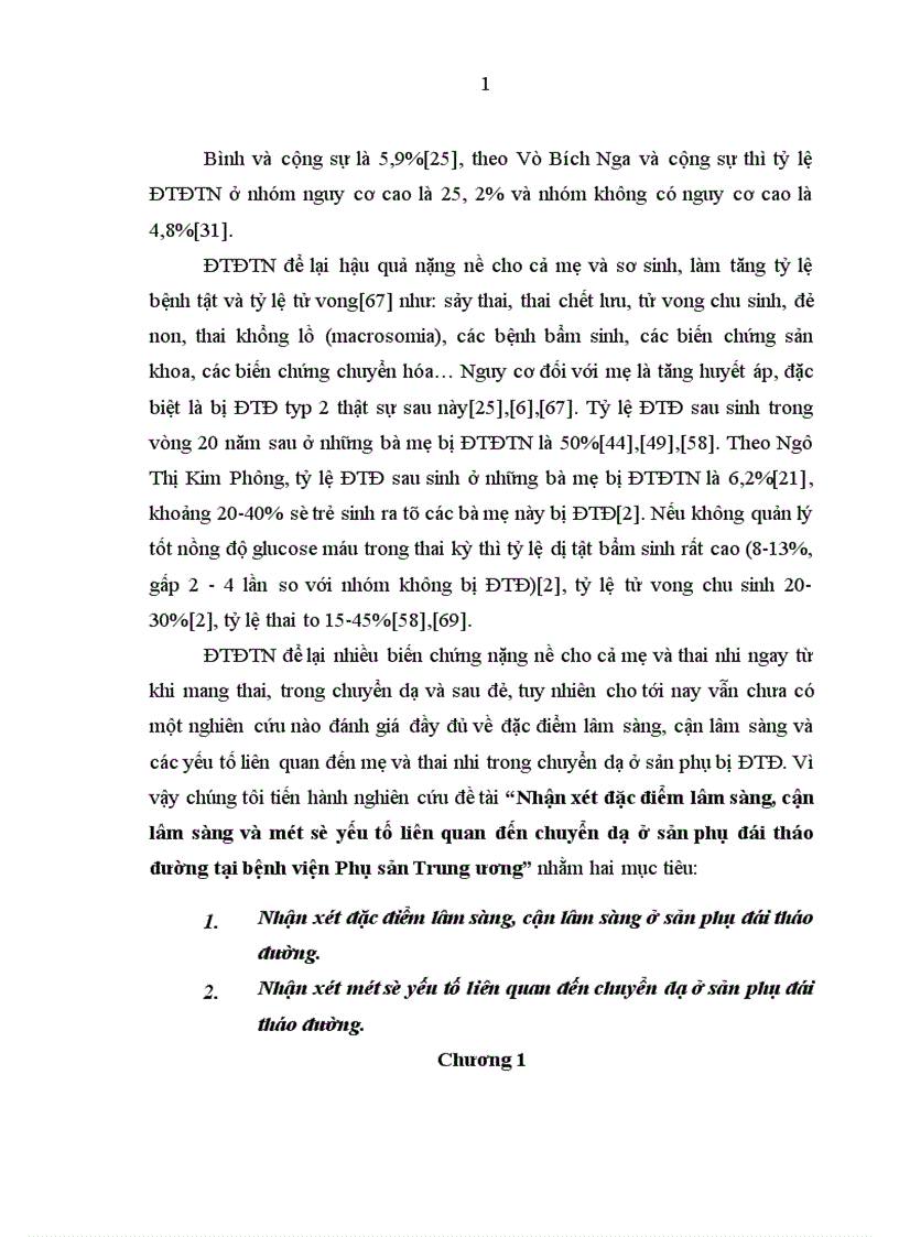 image for page Nhận xét đặc điểm lâm sàng cận lâm sàng và một số yếu tố liên quan đến chuyển dạ ở sản phụ đái tháo đường tại bệnh viện Phụ sản Trung ương