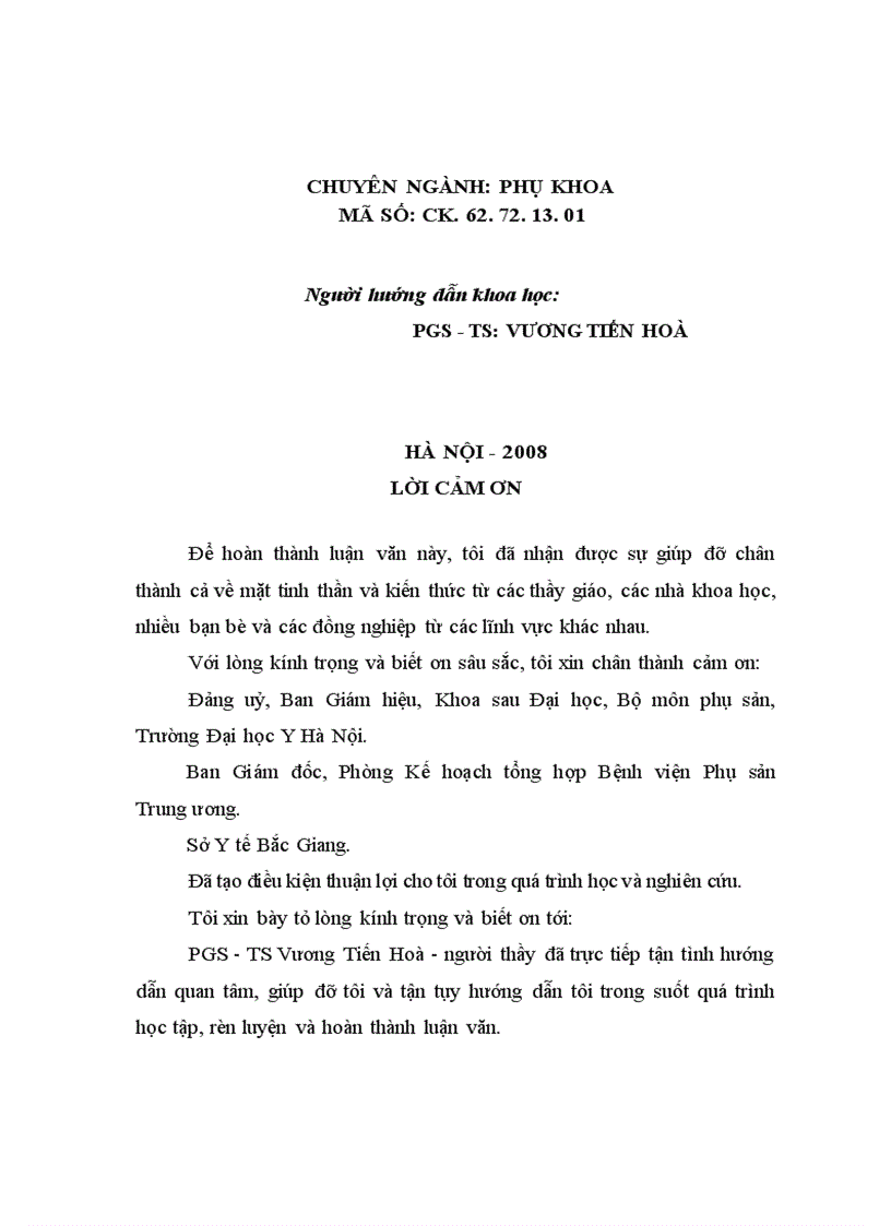 image for page Đánh giá giá trị chẩn đoán sớm và kết quả điều trị chửa ngoài tử cung bằng phương pháp nội soi tại Bệnh viện Phụ sản Trung ương năm 2004