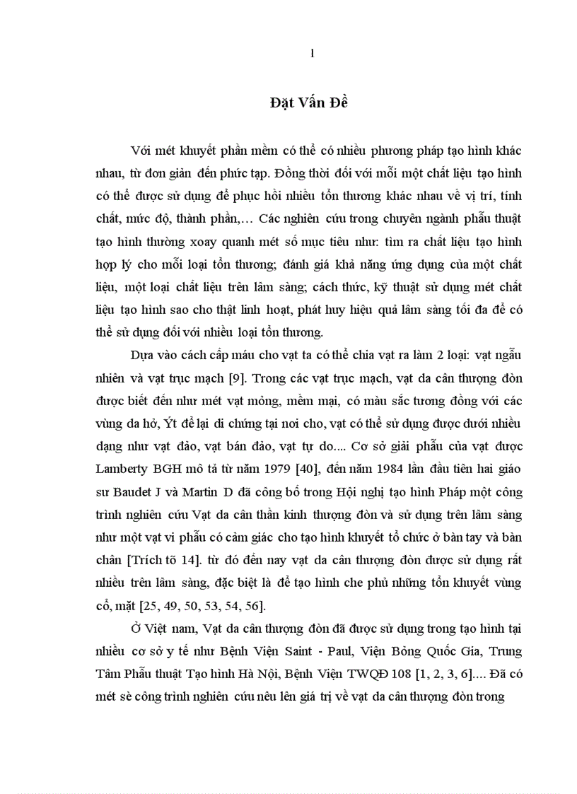 image for page Nghiên cứu đặc điểm giải phẫu và ứng dụng vạt da cân thượng đòn trong phẫu thuật tạo hình
