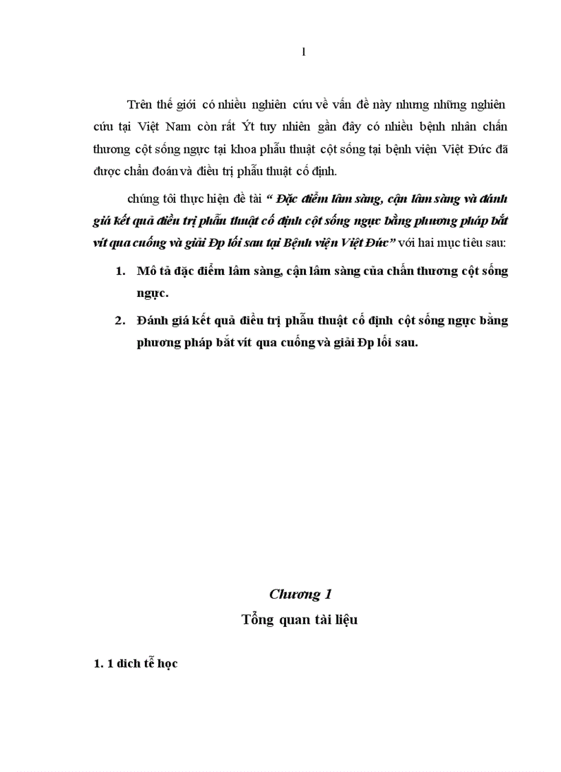image for page Đặc điểm lâm sàng cận lâm sàng và Đánh giá kết quả điều trị phẫu thuật cố định cột sống ngực bằng phương pháp bắt vít qua cuống và giải ép lối sau tại bệnh viện việt đức