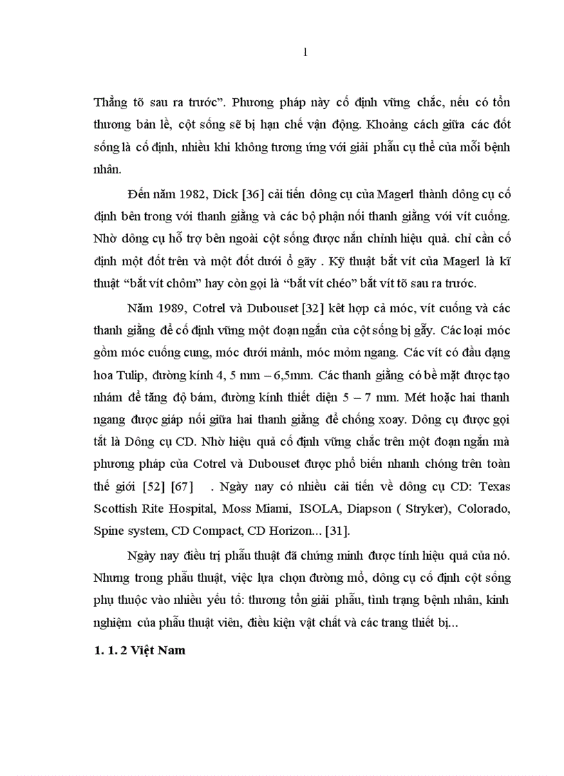 image for page Đặc điểm lâm sàng cận lâm sàng và Đánh giá kết quả điều trị phẫu thuật cố định cột sống ngực bằng phương pháp bắt vít qua cuống và giải ép lối sau tại bệnh viện việt đức