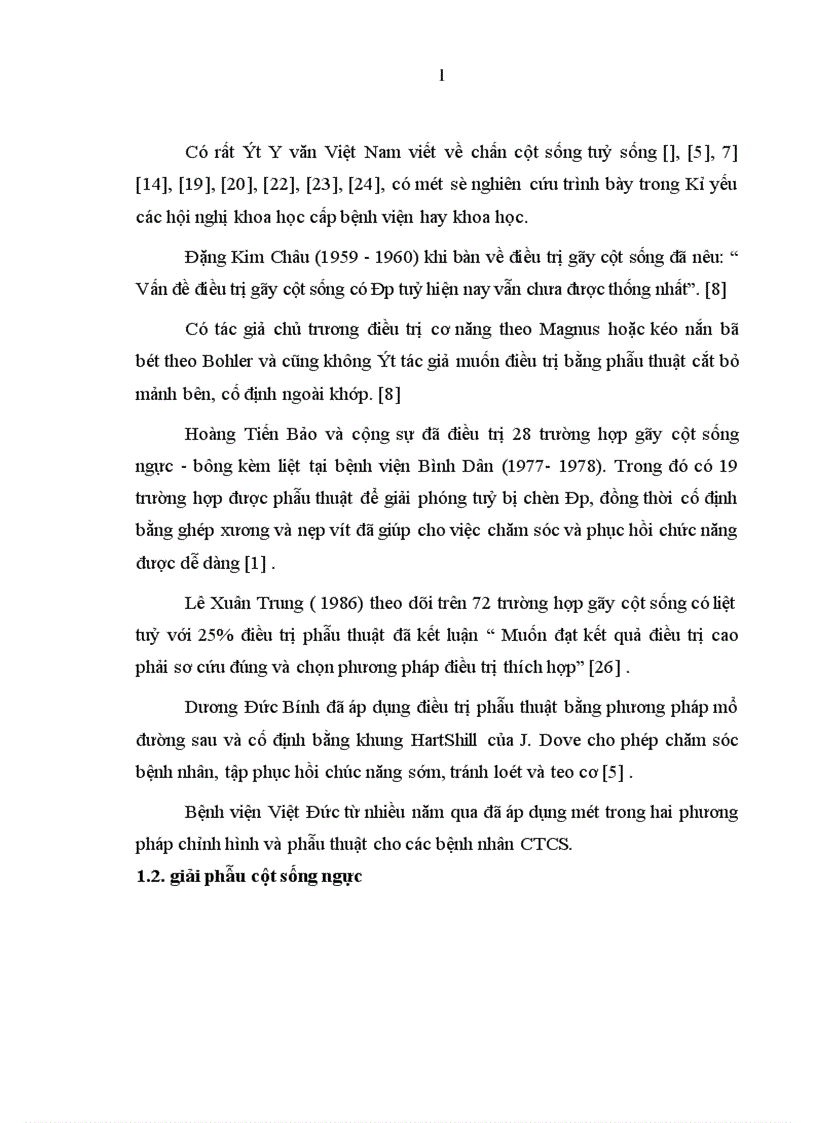 image for page Đặc điểm lâm sàng cận lâm sàng và Đánh giá kết quả điều trị phẫu thuật cố định cột sống ngực bằng phương pháp bắt vít qua cuống và giải ép lối sau tại bệnh viện việt đức