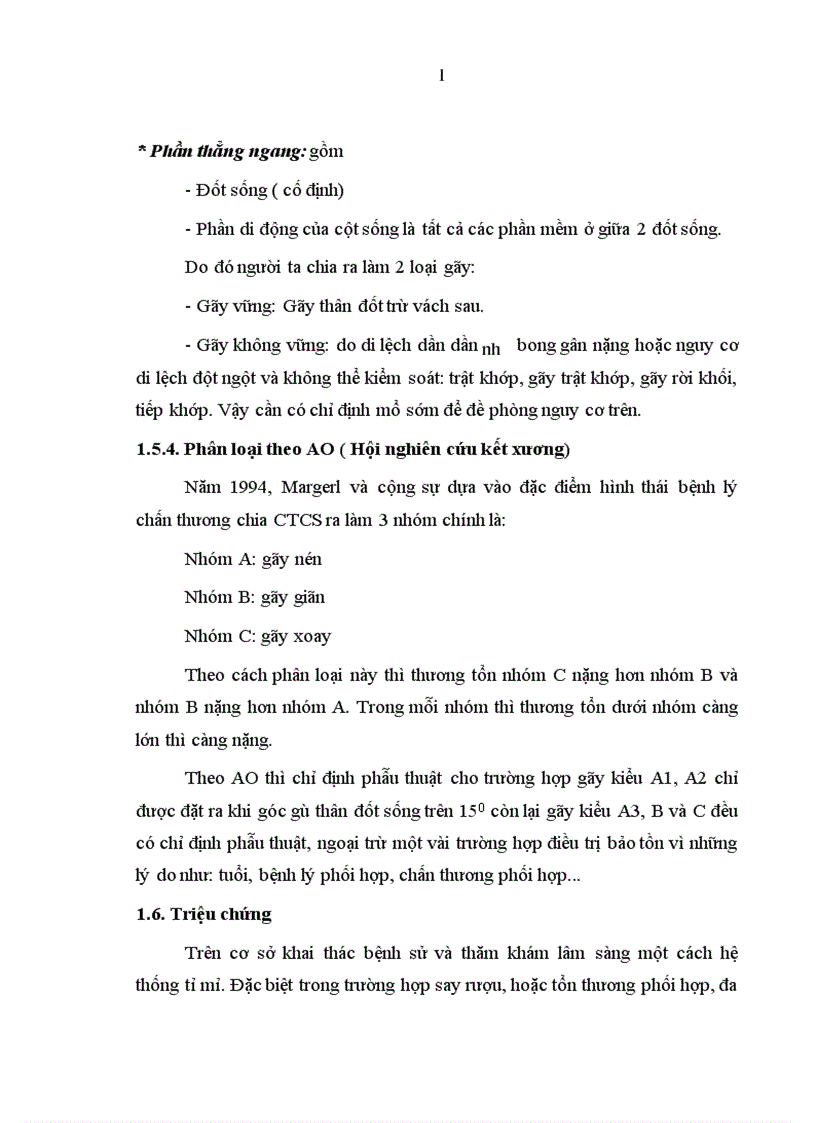 image for page Đặc điểm lâm sàng cận lâm sàng và Đánh giá kết quả điều trị phẫu thuật cố định cột sống ngực bằng phương pháp bắt vít qua cuống và giải ép lối sau tại bệnh viện việt đức