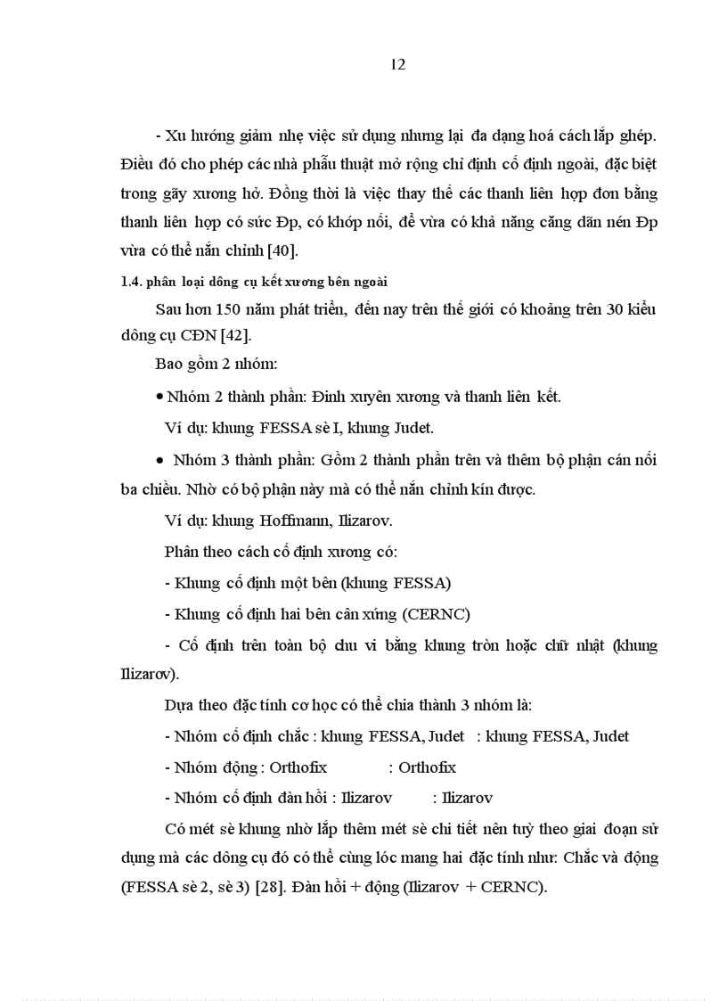 image for page Đánh giá tác dụng khung CĐN FESSA trong điều trị gãy hở xương cẳng chân tại Bệnh viện Việt Đức trong năm 2004 2005