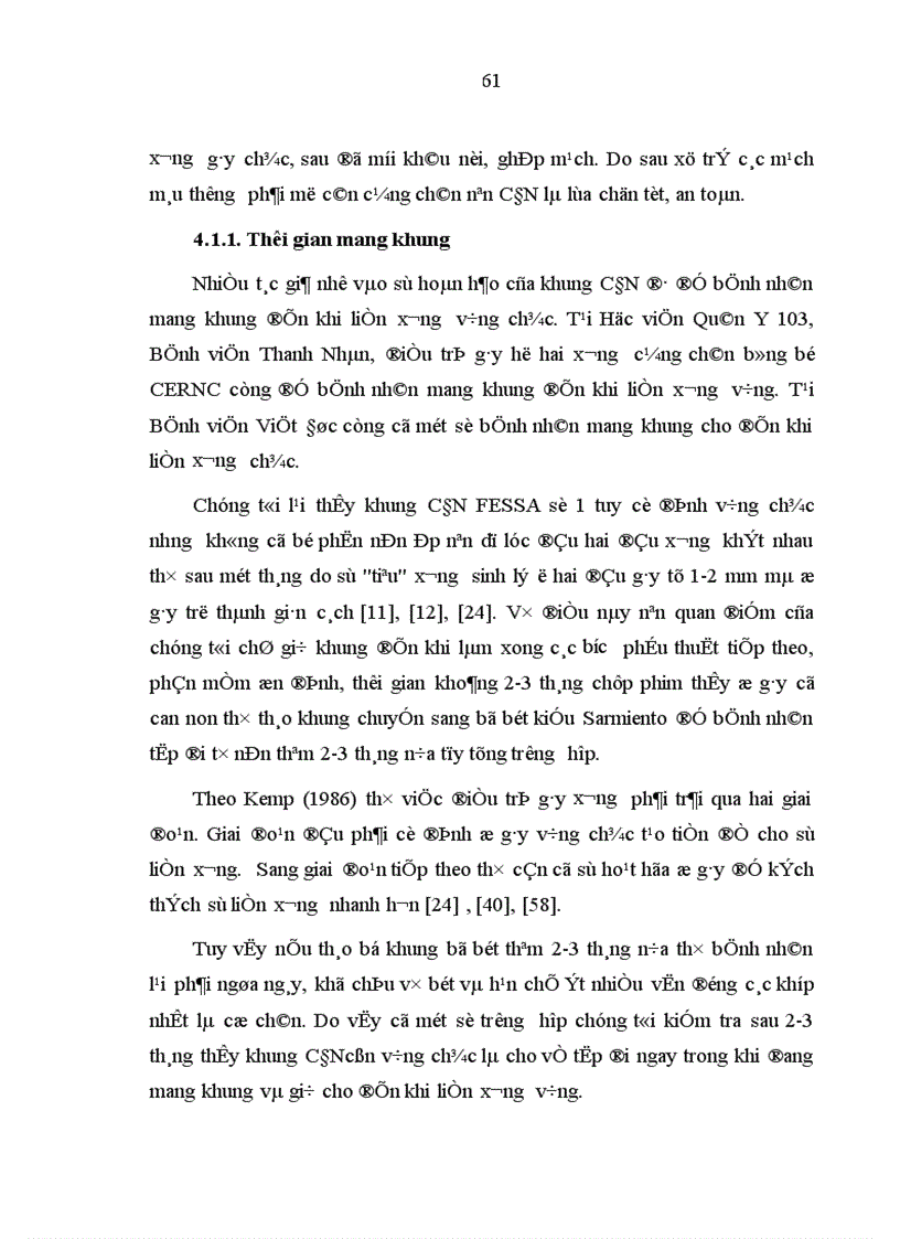 image for page Đánh giá tác dụng khung CĐN FESSA trong điều trị gãy hở xương cẳng chân tại Bệnh viện Việt Đức trong năm 2004 2005