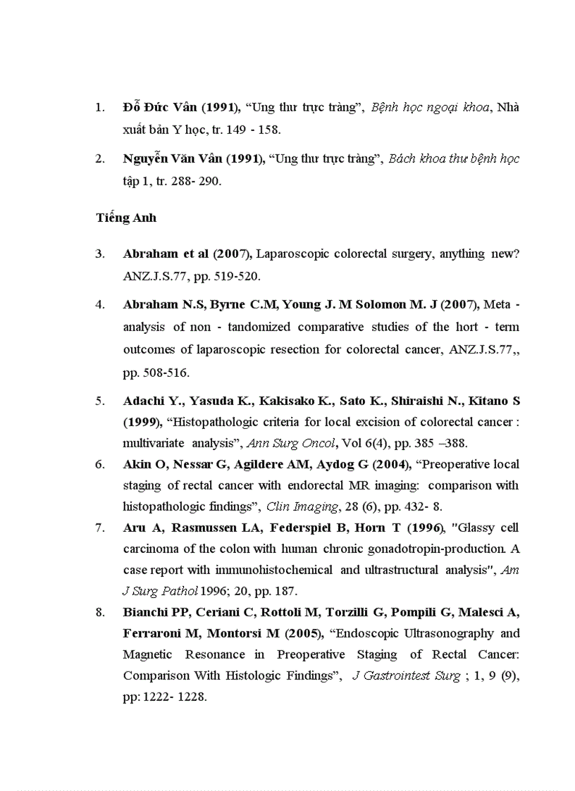 image for page Nghiên cứu giá trị của phương pháp thăm trực tràng chụp cắt lớp vi tính chụp cộng hưởng từ trong xác định mức xâm lấn ung thư biểu mô trực tràng được phẫu thuật triệt căn 1