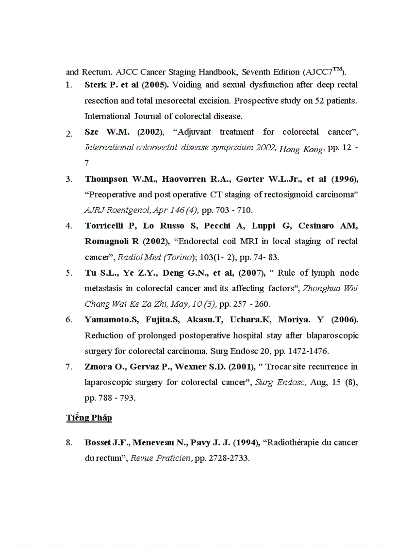 image for page Nghiên cứu giá trị của phương pháp thăm trực tràng chụp cắt lớp vi tính chụp cộng hưởng từ trong xác định mức xâm lấn ung thư biểu mô trực tràng được phẫu thuật triệt căn 1