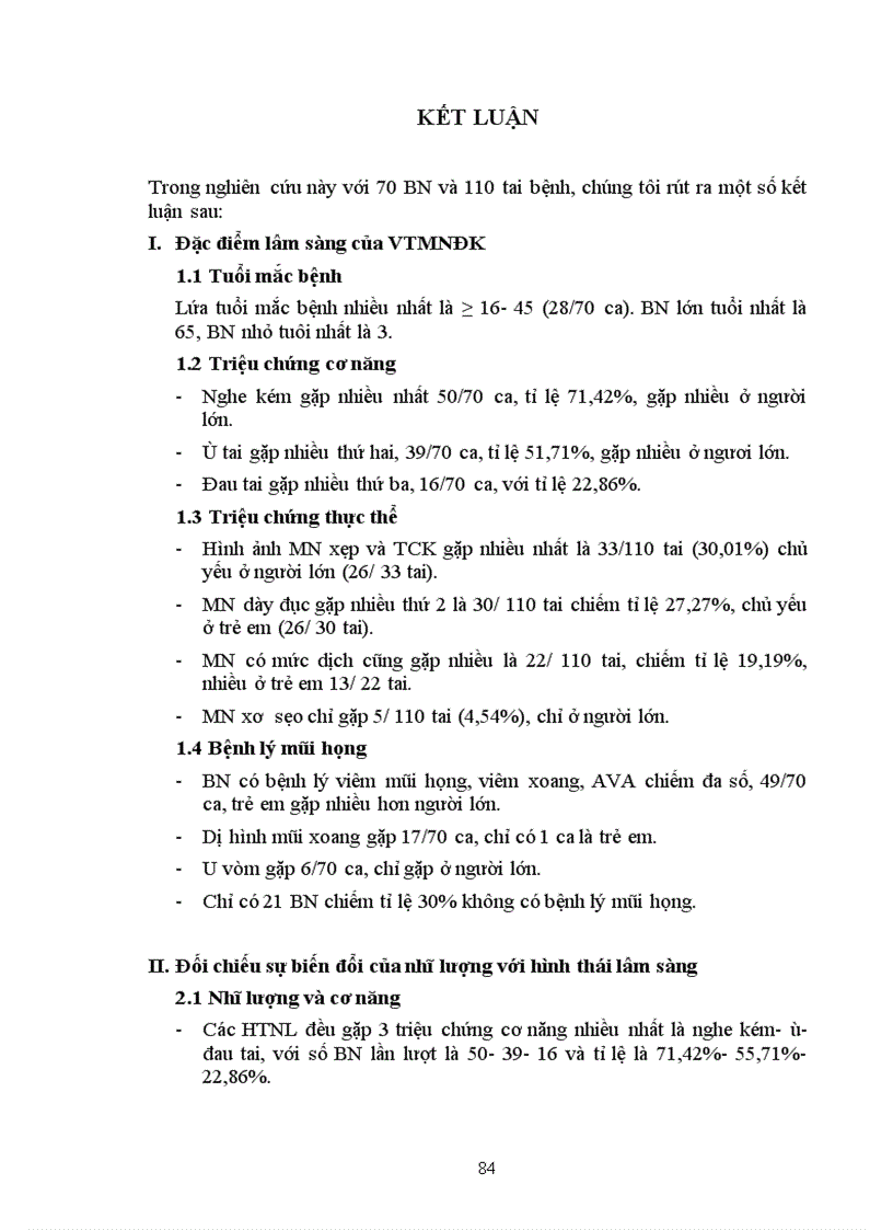 image for page Nghiên cứu hình thái biến động của nhĩ đồ trong viêm tai màng nhĩ đóng kín