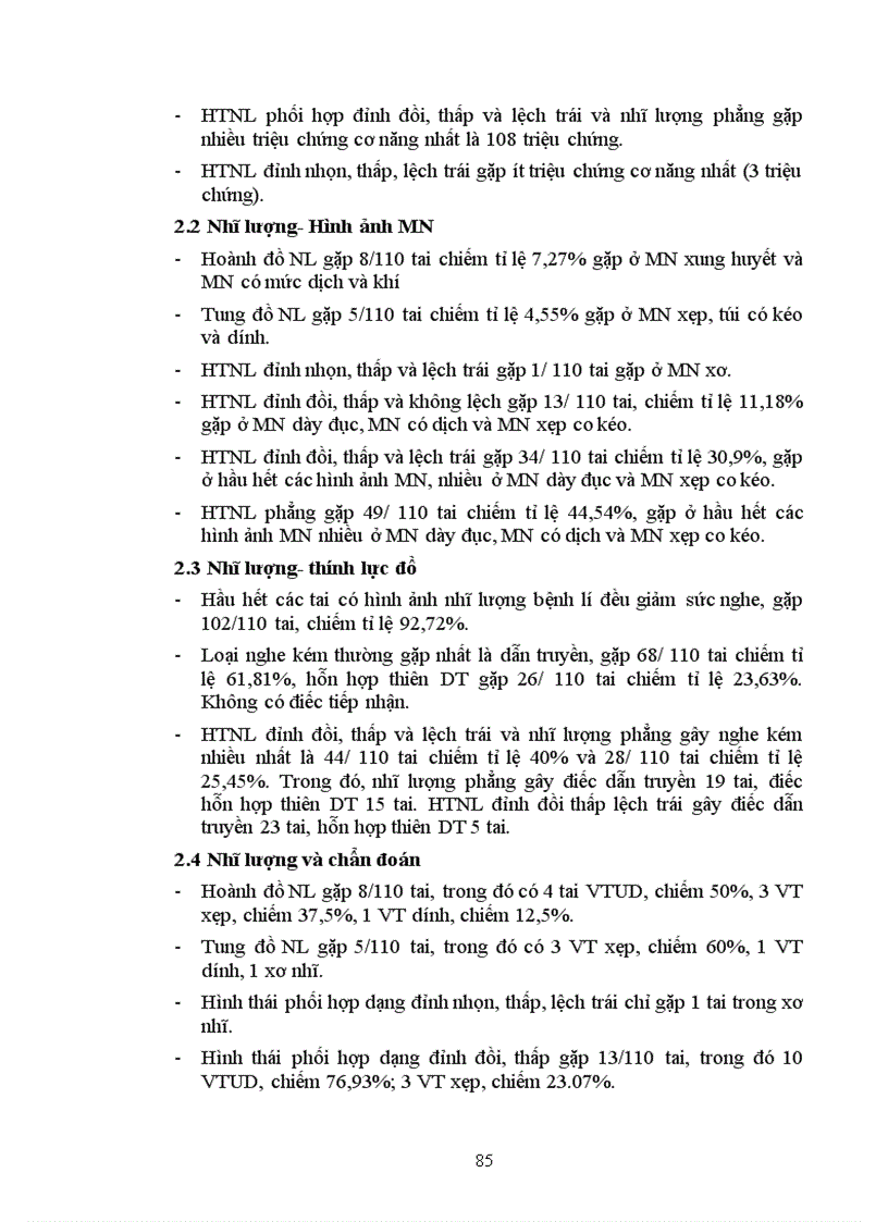 image for page Nghiên cứu hình thái biến động của nhĩ đồ trong viêm tai màng nhĩ đóng kín