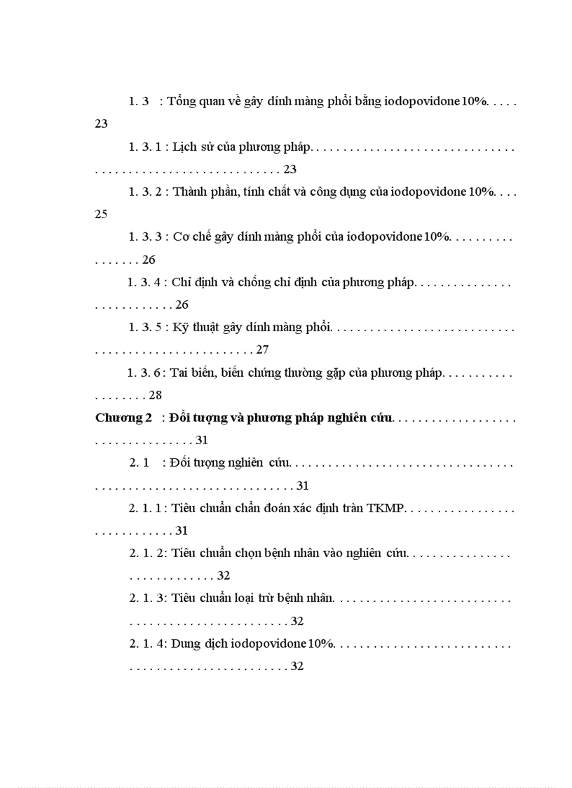 image for page Nghiên cứu đặc điểm lâm sàng cận lâm sàng và kết quả điều trị tràn khí màng phổi bằng gây dính màng phổi với iodopovidone qua ống dẫn lưu màng phổi