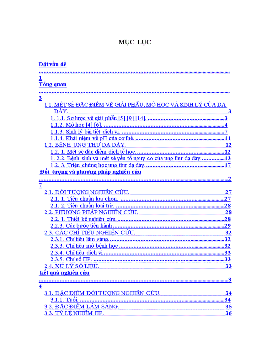 image for page Nghiên cứu đặc điểm lâm sàng hình ảnh nội soi mô bệnh học và pH dịch vị của bệnh nhân ung thư dạ dày tại Bệnh Viện Quân y 103