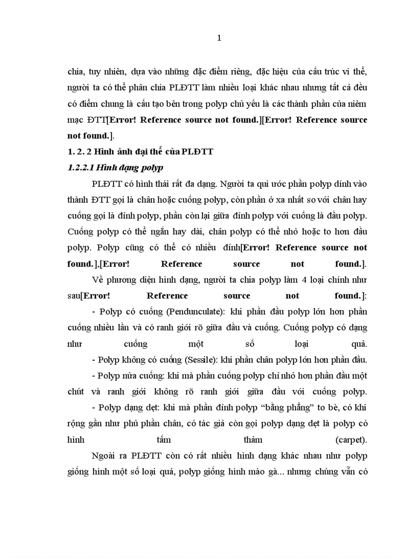 image for page Nhận xét hình ảnh nội soi mô bệnh học của polyp đại trực tràng và kết quả cắt polyp bằng nguồn cắt ENDOPLASMA