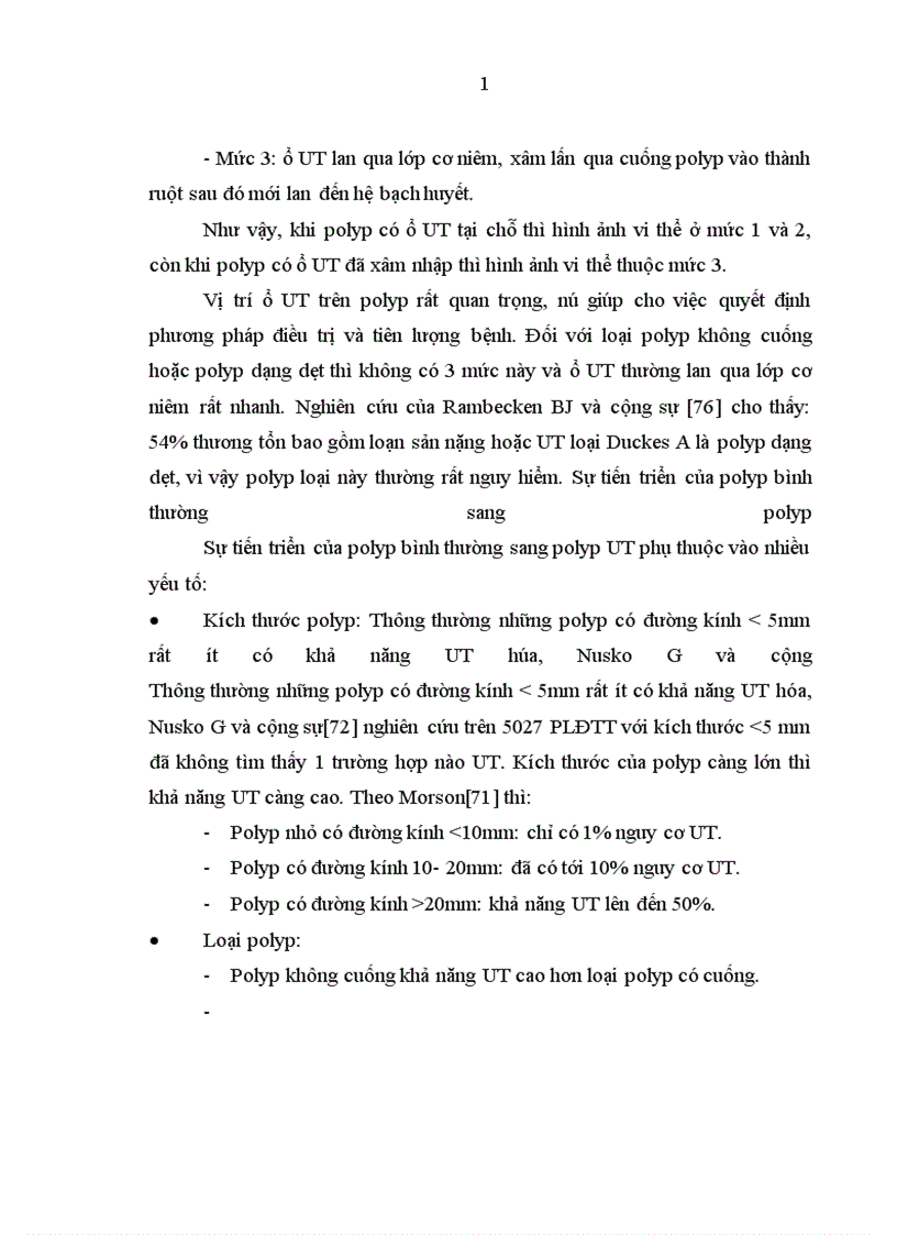 image for page Nhận xét hình ảnh nội soi mô bệnh học của polyp đại trực tràng và kết quả cắt polyp bằng nguồn cắt ENDOPLASMA