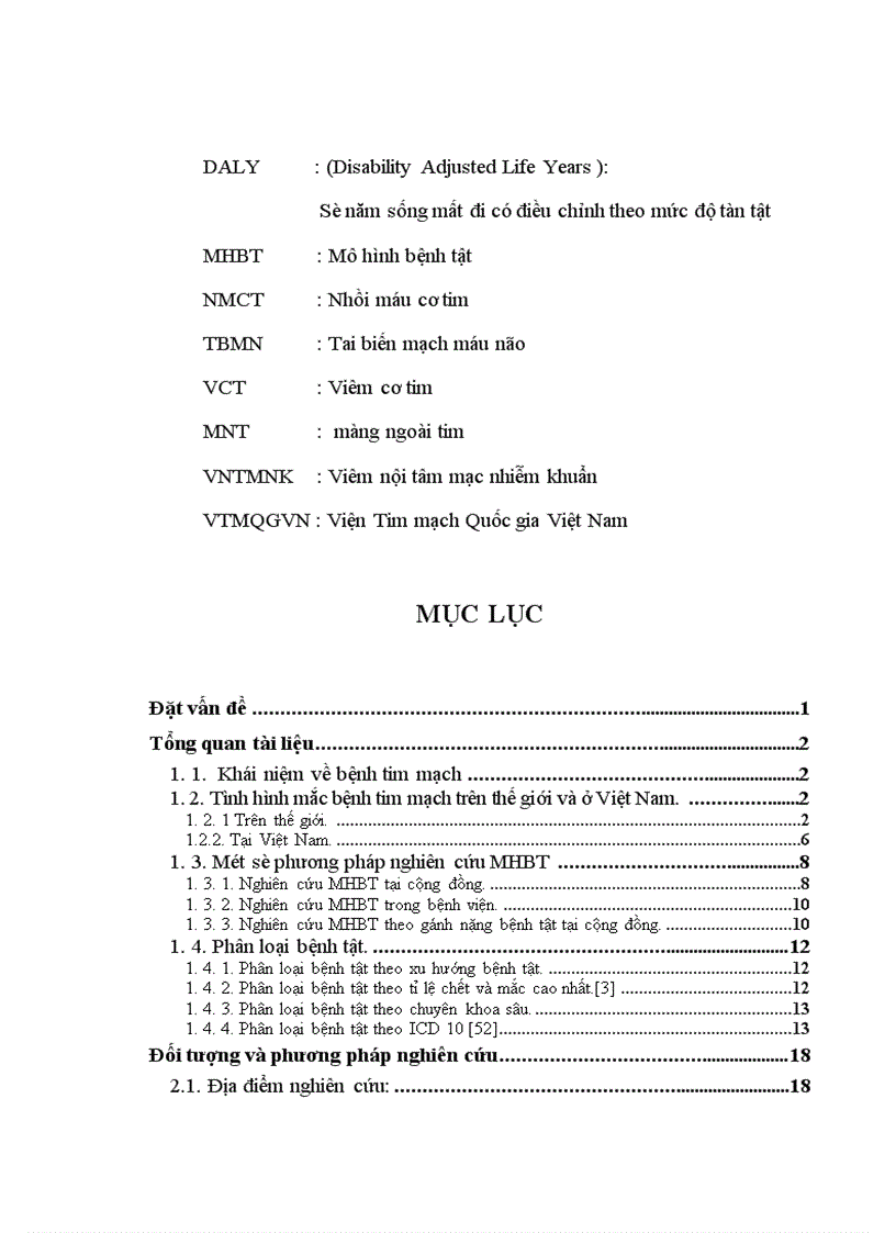 image for page Tìm hiểu đặc điểm MHBT tại Viện Tim mạch Quốc gia Việt Nam trong thời gian 5 năm 2003 2007
