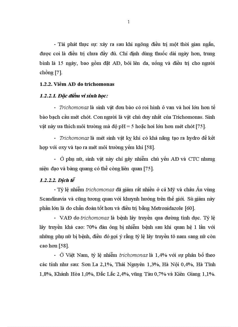 image for page Nghiên cứu đặc điểm lâm sàng cận lâm sàng của VAĐ và hiệu quả của Fluomizin trong điều trị tại Bệnh viện Phụ Sản Trung ương