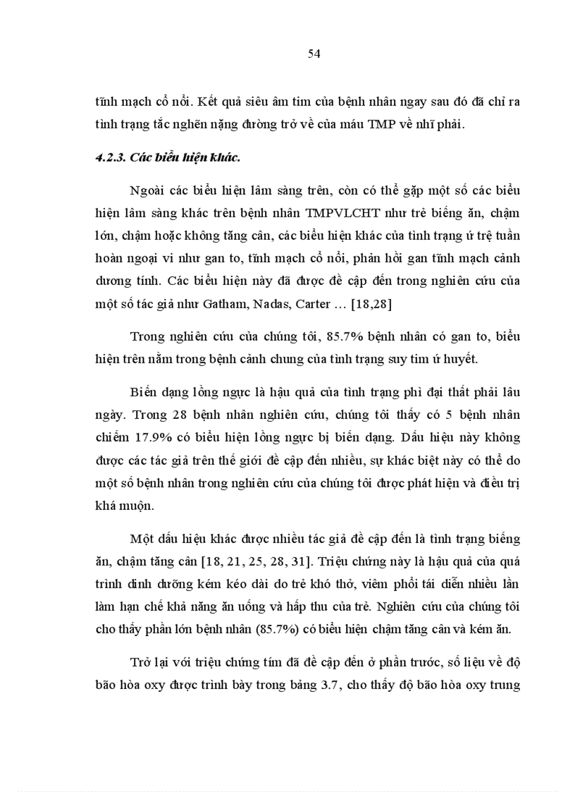 image for page Nghiên cứu đặc điểm lâm sàng cận lâm sàng bệnh tĩnh mạch phổi về lạc chỗ hoàn toàn ở trẻ em