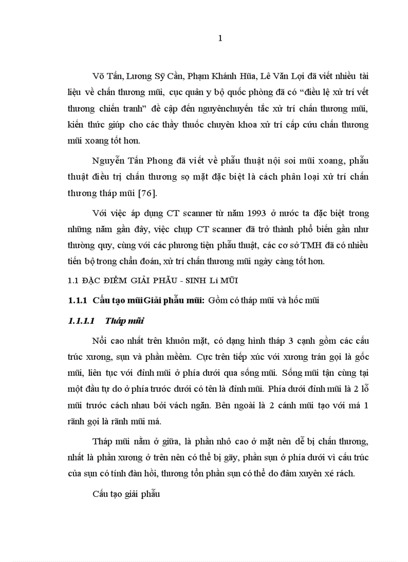 image for page Nghiên cứu đặc điểm lâm sàng và chụp cắt lớp vi của chấn thương tháp mũi