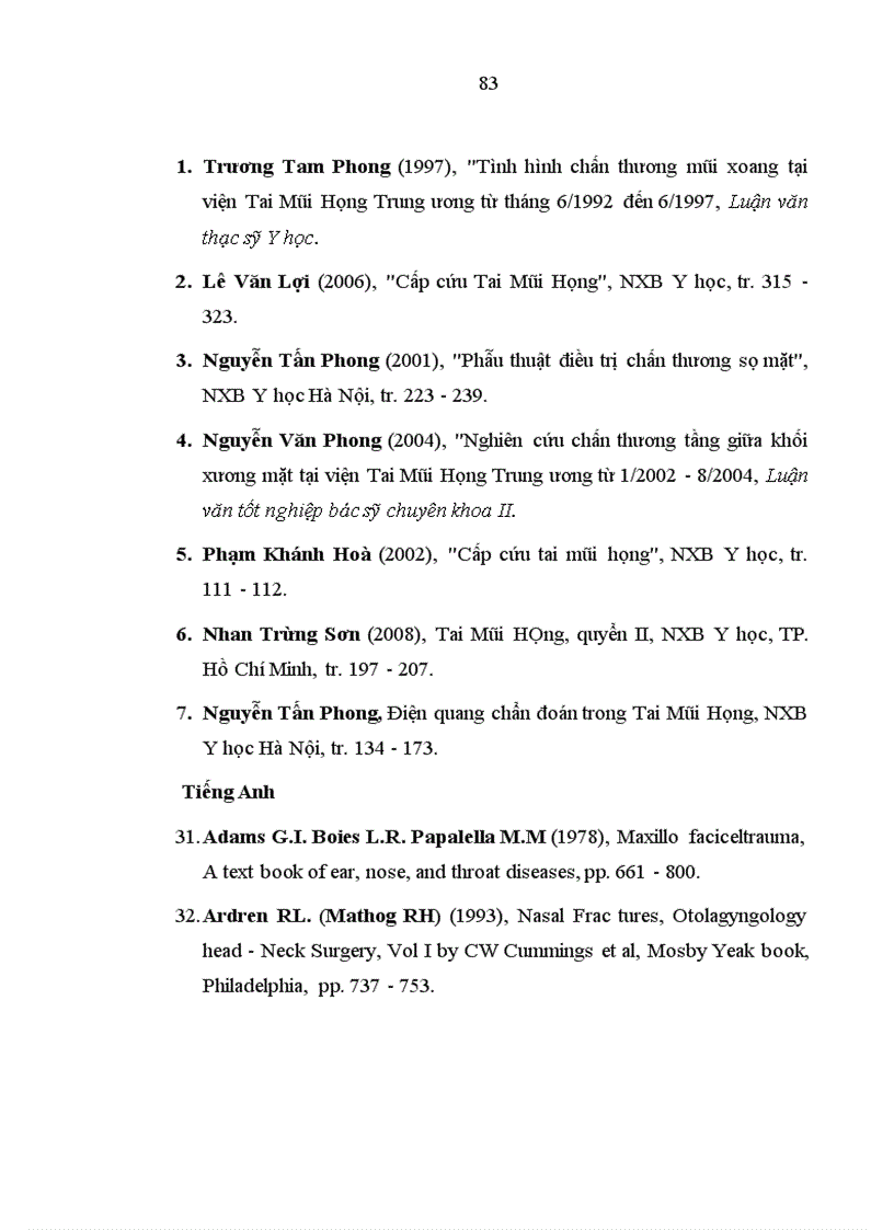 image for page Nghiên cứu đặc điểm lâm sàng và chụp cắt lớp vi của chấn thương tháp mũi