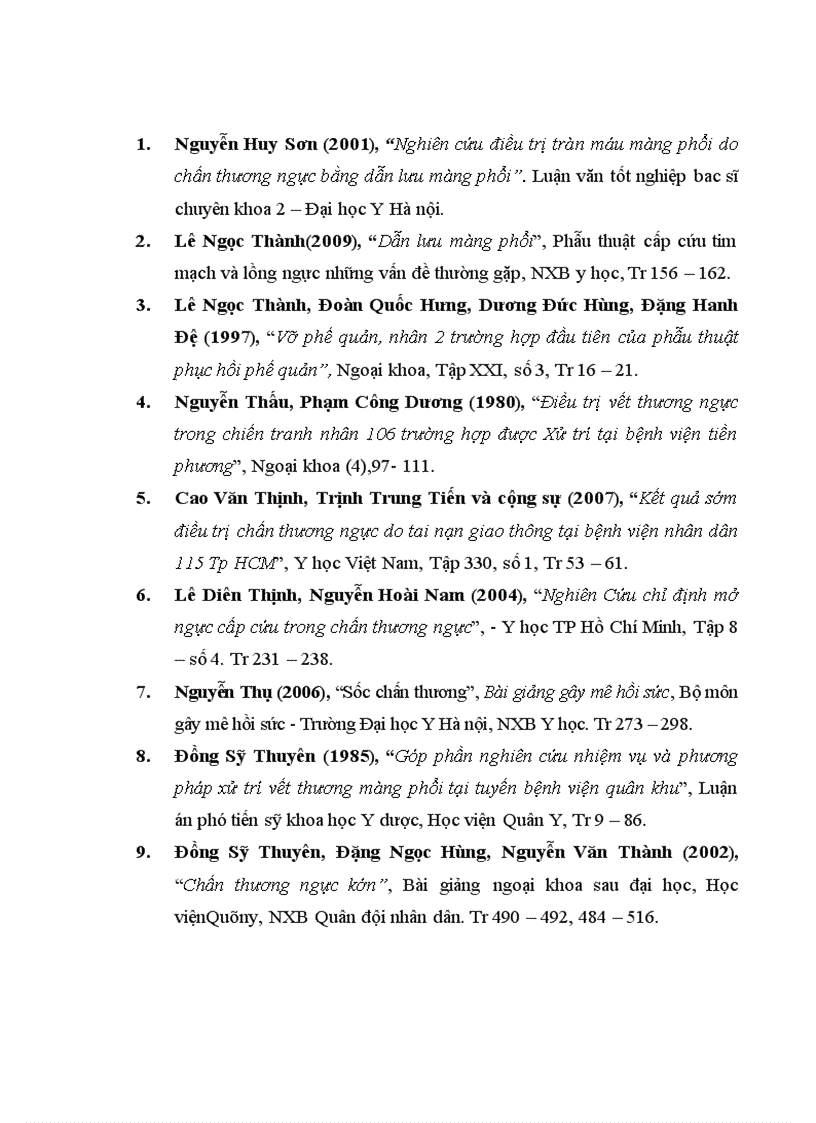 image for page Nghiên cứu đặc điểm lâm sàng cận lâm sàng và kết quả điều trị tràn máu tràn khí màng phổi hai bên trong chấn thương ngực kín