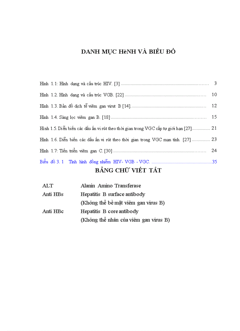 image for page Tình trạng đồng nhiễm viêm gan B và viêm gan C ở người nhiễm HIV AIDS tại Bệnh viện Bệnh nhiệt đới Trung ương