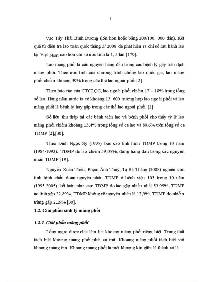 image for page Đặc điểm lâm sàng đáp ứng miễn dịch ở bệnh nhân tràn dịch màng phổi do lao