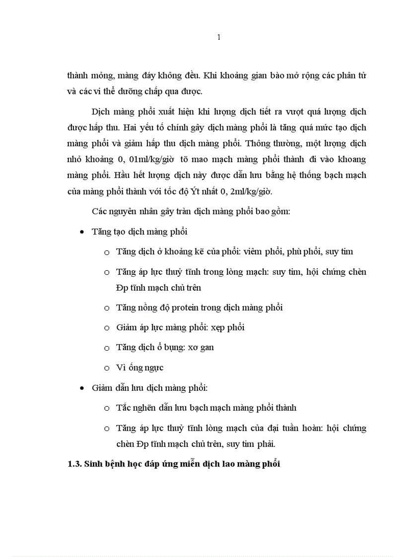 image for page Đặc điểm lâm sàng đáp ứng miễn dịch ở bệnh nhân tràn dịch màng phổi do lao