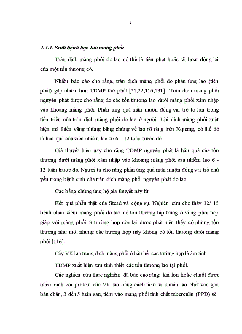 image for page Đặc điểm lâm sàng đáp ứng miễn dịch ở bệnh nhân tràn dịch màng phổi do lao