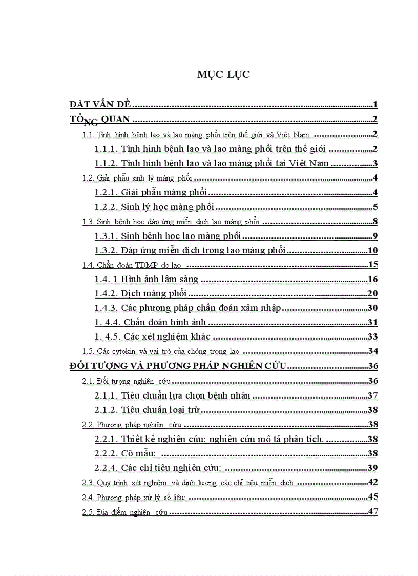 image for page Đặc điểm lâm sàng đáp ứng miễn dịch ở bệnh nhân tràn dịch màng phổi do lao