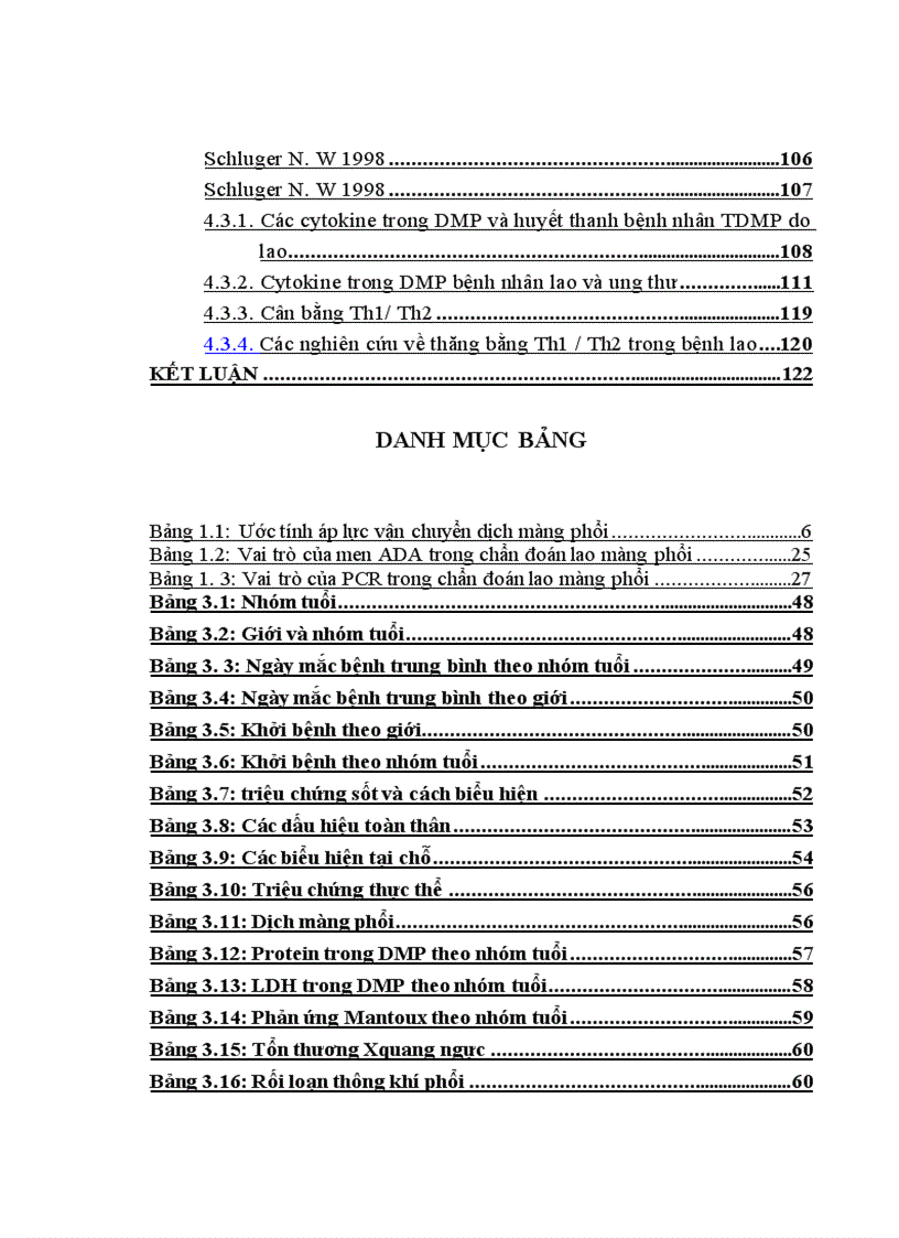 image for page Đặc điểm lâm sàng đáp ứng miễn dịch ở bệnh nhân tràn dịch màng phổi do lao