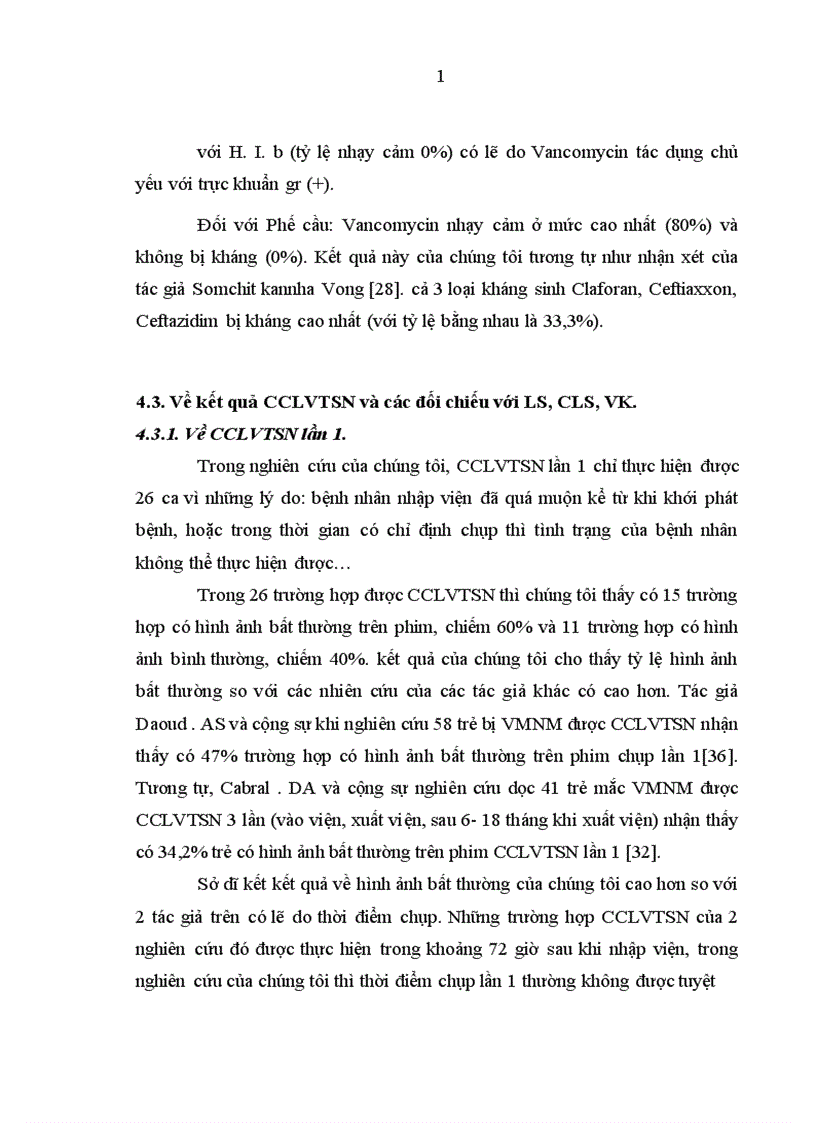 image for page Đánh giá các hình ảnh bất thường của não màng não trên phim CCLVTSN trong bệnh VMNM ở trẻ em