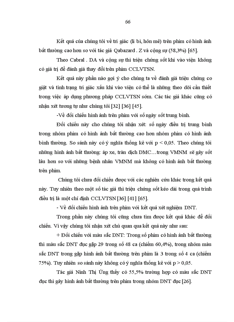 image for page Đánh giá các hình ảnh bất thường của não màng não trên phim CCLVTSN trong bệnh VMNM ở trẻ em