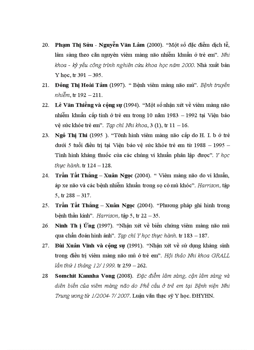 image for page Đánh giá các hình ảnh bất thường của não màng não trên phim CCLVTSN trong bệnh VMNM ở trẻ em