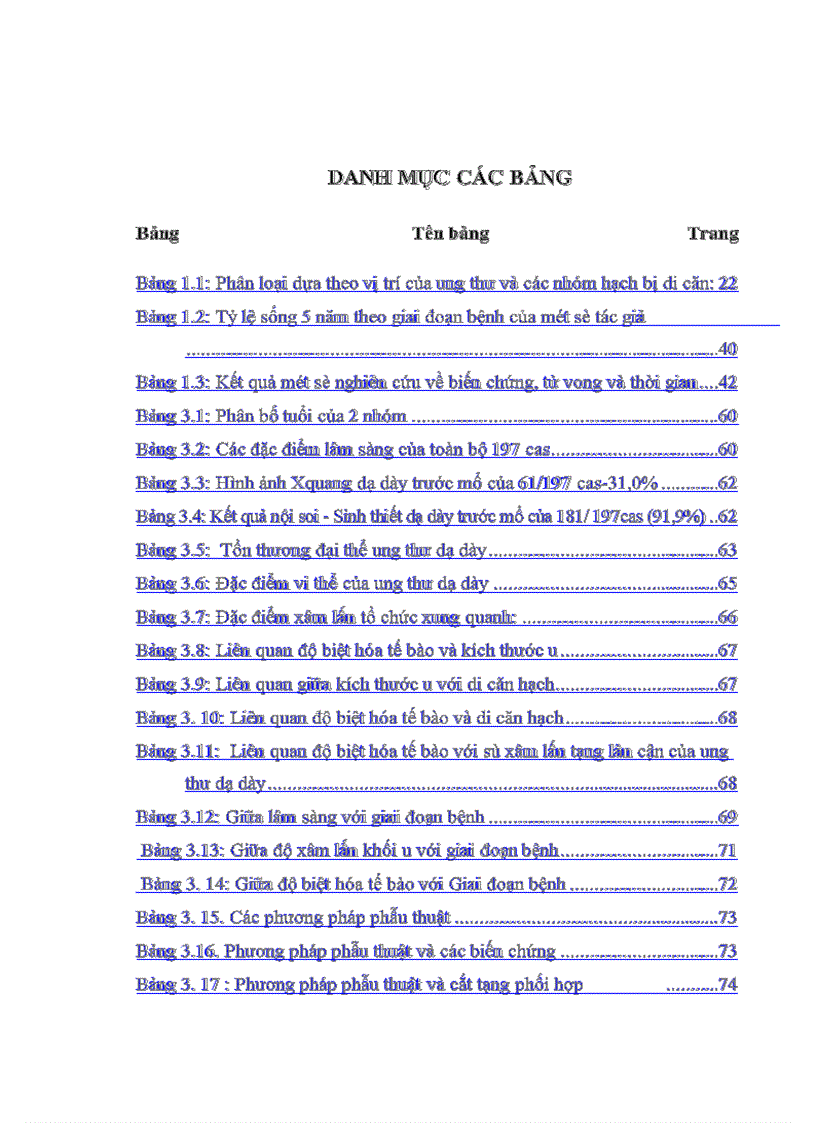 image for page Đánh giá kết quả điều trị bệnh UTDD bằng phẫu thuật triệt căn và hoá trị bổ trợ tại khoa ngoại bệnh viện Việt Tiệp Hải Phòng từ 2001 đến 2007