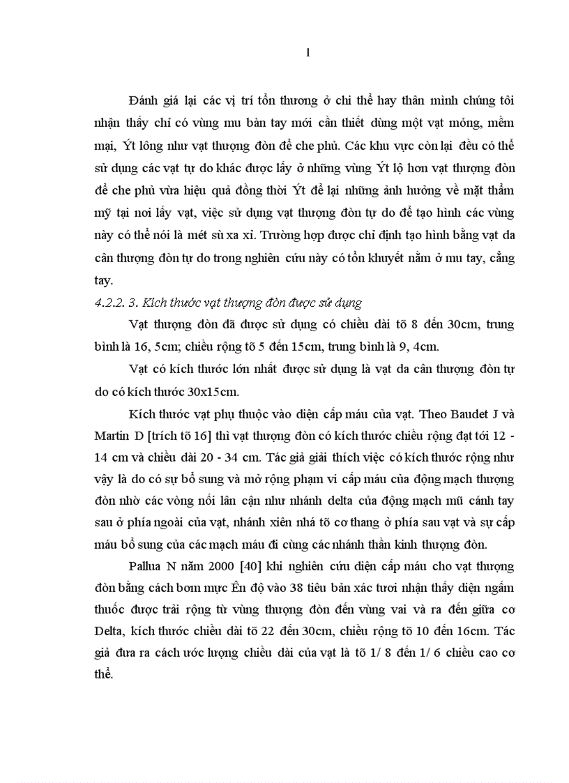 image for page Nghiên cứu đặc điểm giải phẫu và ứng dụng vạt da cân thượng đòn trong phẫu thuật tạo hình 1