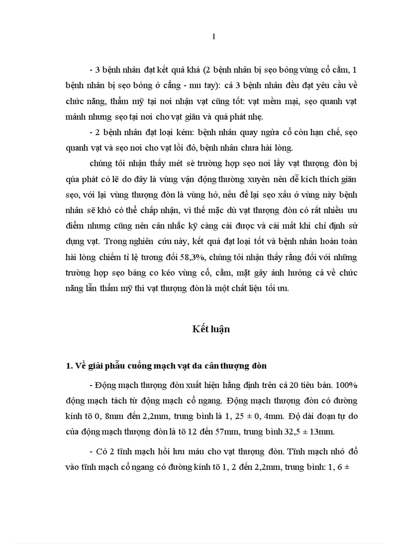 image for page Nghiên cứu đặc điểm giải phẫu và ứng dụng vạt da cân thượng đòn trong phẫu thuật tạo hình 1