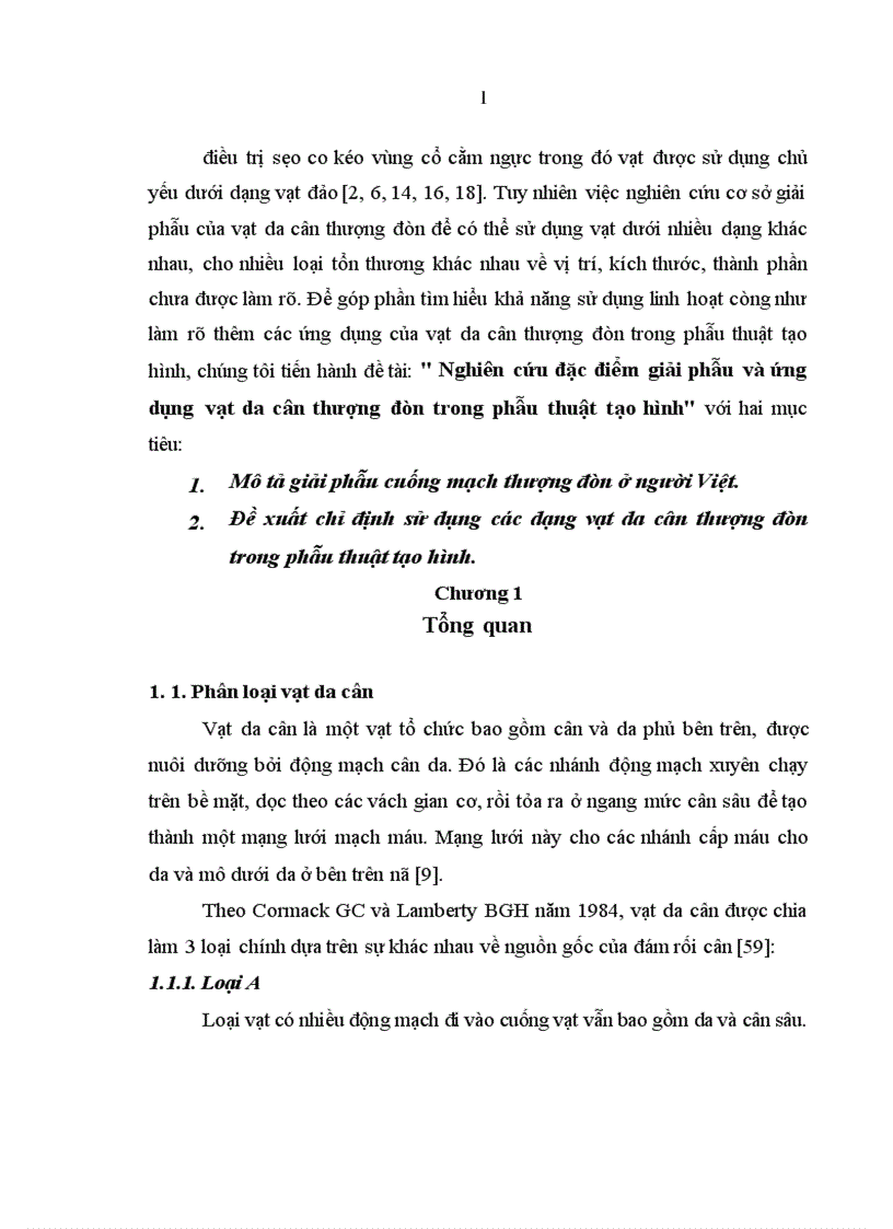 image for page Nghiên cứu đặc điểm giải phẫu và ứng dụng vạt da cân thượng đòn trong phẫu thuật tạo hình 1