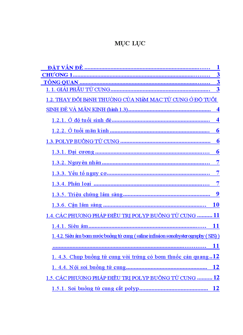 image for page Nghiên cứu chẩn đoán và xử trí polyp buồng tử cung tại Bệnh viện phụ sản trung ương năm 2010 1