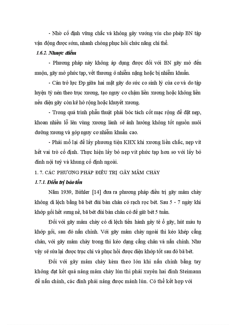 image for page Đánh giá kết quả điều trị gãy kín mâm chày do chấn thương bằng phương pháp kết hợp xương nẹp vít tại Viện CTCH Bệnh viện TƯQĐ 108