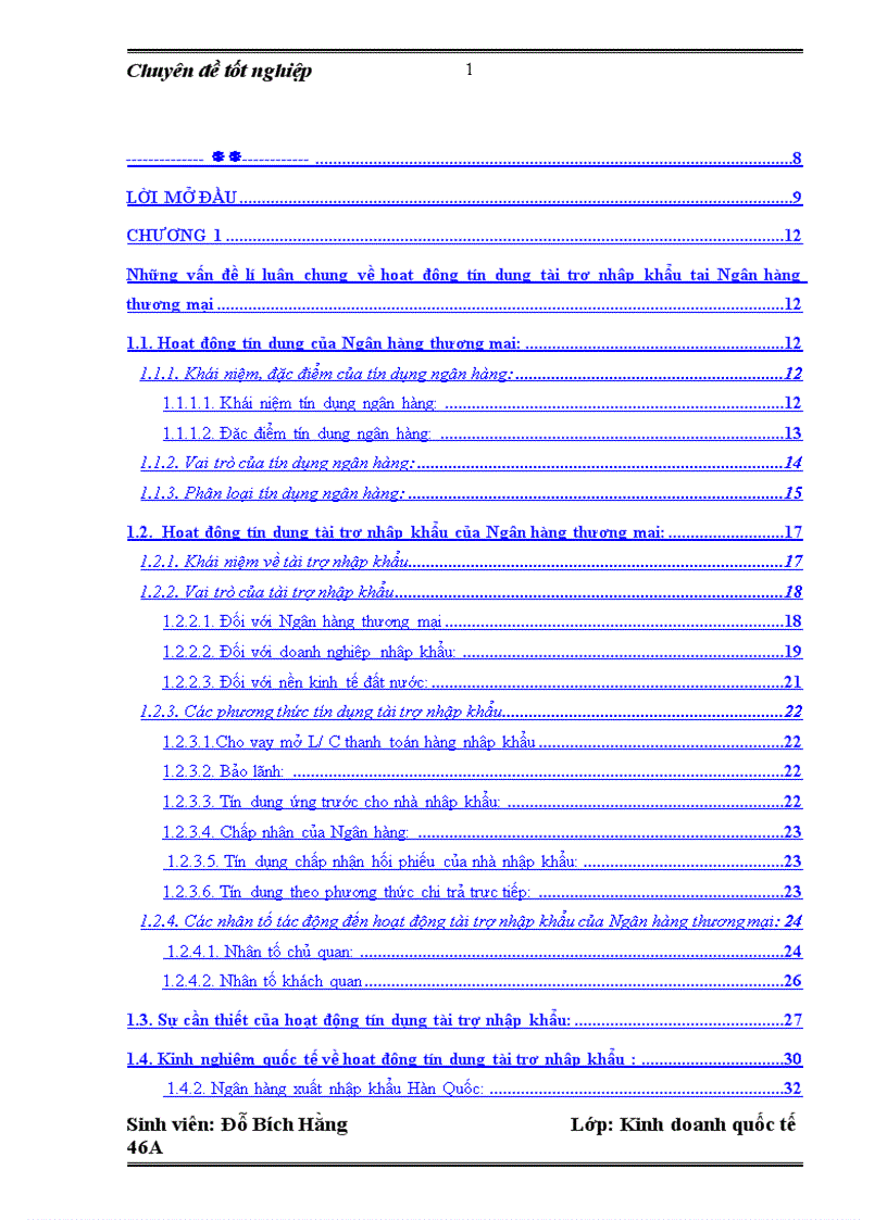 image for page Hoạt động tín dụng tài trợ nhập khẩu tại Ngân hàng Công thương Đống Đa Thực trạng và giải pháp