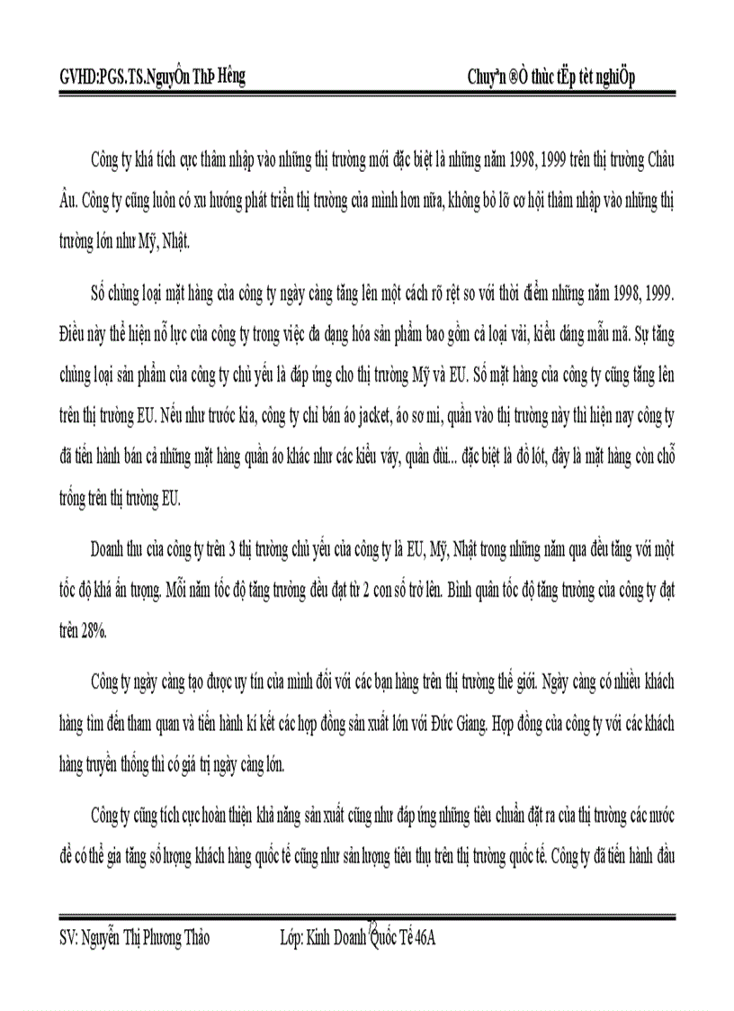 image for page Thâm nhập thị trường may mặc thế giới của công ty cổ phần may Đức Giang