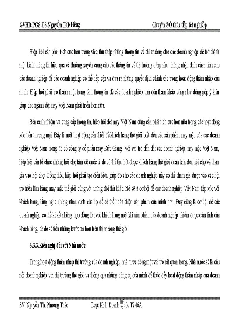 image for page Thâm nhập thị trường may mặc thế giới của công ty cổ phần may Đức Giang